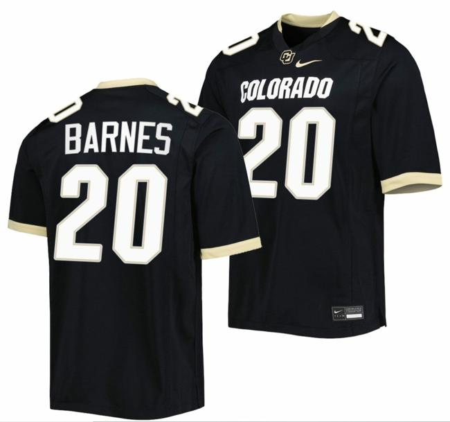 Men's Nike Robert Barnes Jersey Colorado Buffaloes College Football Untouchable Replica Black #20