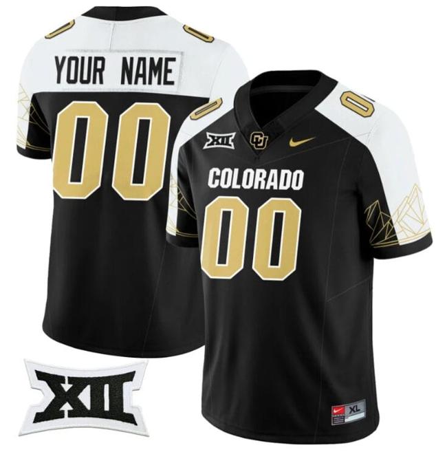 Men's Nike Customized Colorado Buffaloes Jersey Name and Number 2024 Vapor Limited NCAA Football Black Alternate