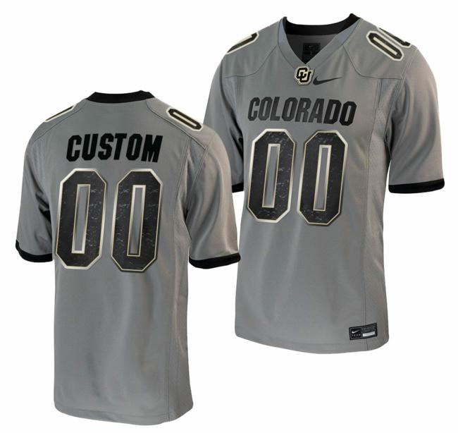 Men's Nike Customized Colorado Buffaloes Jersey Name and Number College Football Untouchable Game Grey