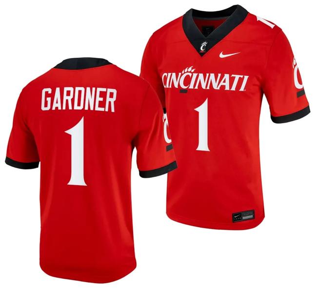 Men's Cincinnati Bearcats Sauce Gardner Jersey #1 Red 2023 Alternate College Football