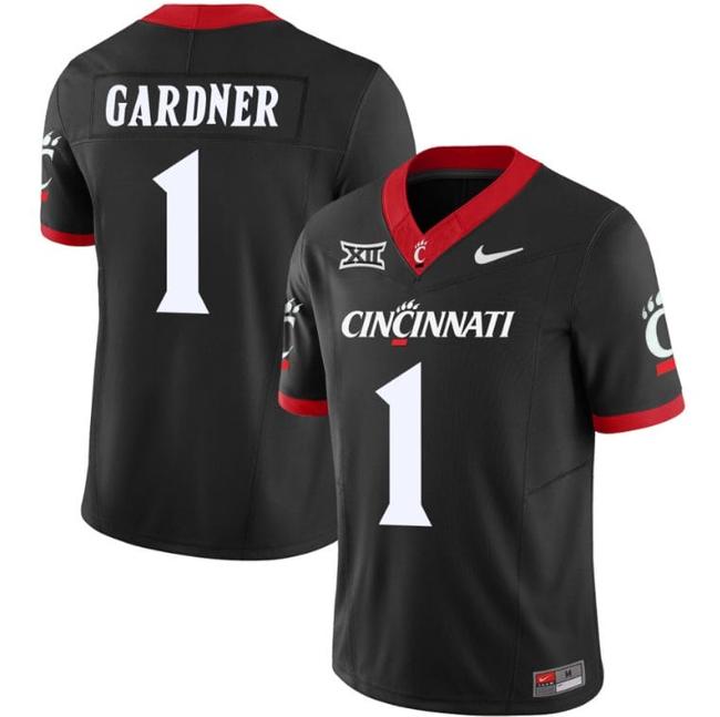 Men's Sauce Gardner Jersey #1 Cincinnati Bearcats Vapor Limited College Football All Stitched Black