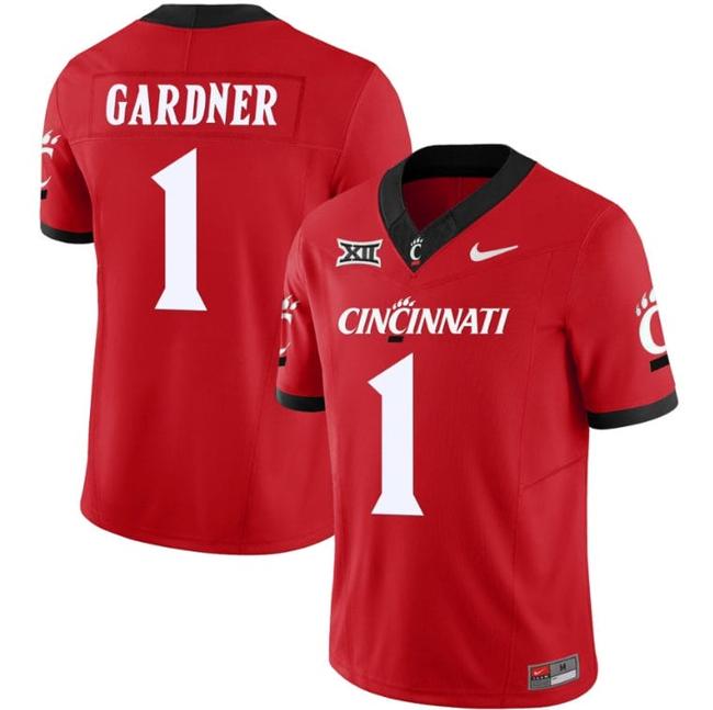 Men's Sauce Gardner Jersey #1 Cincinnati Bearcats Vapor Limited College Football All Stitched Red