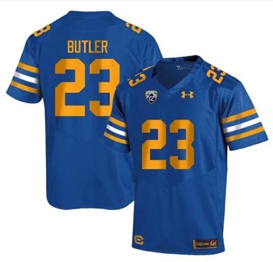 Men's Cal Bears Dejuan Butler Jersey #23 College Football 2023 Stitched Royal