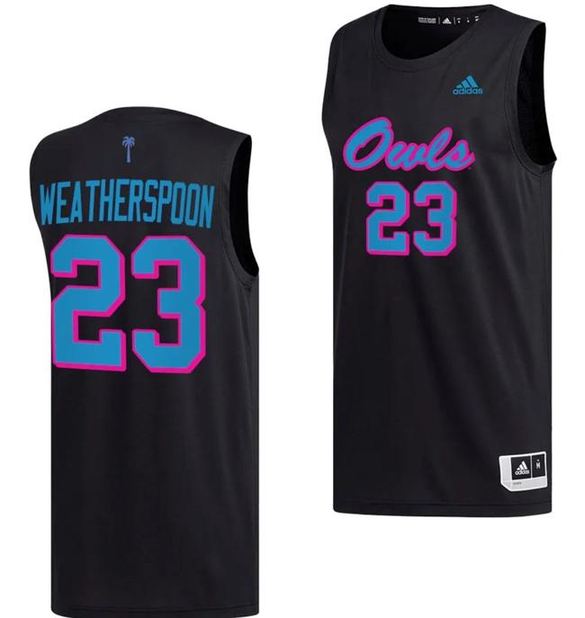 Men's Brandon Weatherspoon Jersey #23 FAU Florida Atlantic Owls College Basketball Replica Black