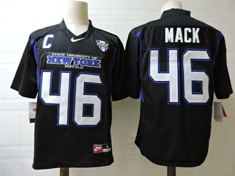 Men's Nike New York Buffalo Bulls #46 Khalil Mack College Football Jersey Black