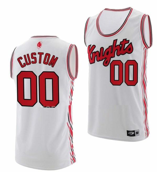 Men's Custom Rutgers Scarlet Knights Jersey Name and Number College Basketball Retro White