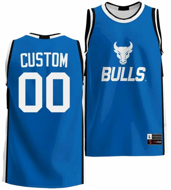 Men's Custom Buffalo Bulls Jersey Name and Number College Basketball Blue