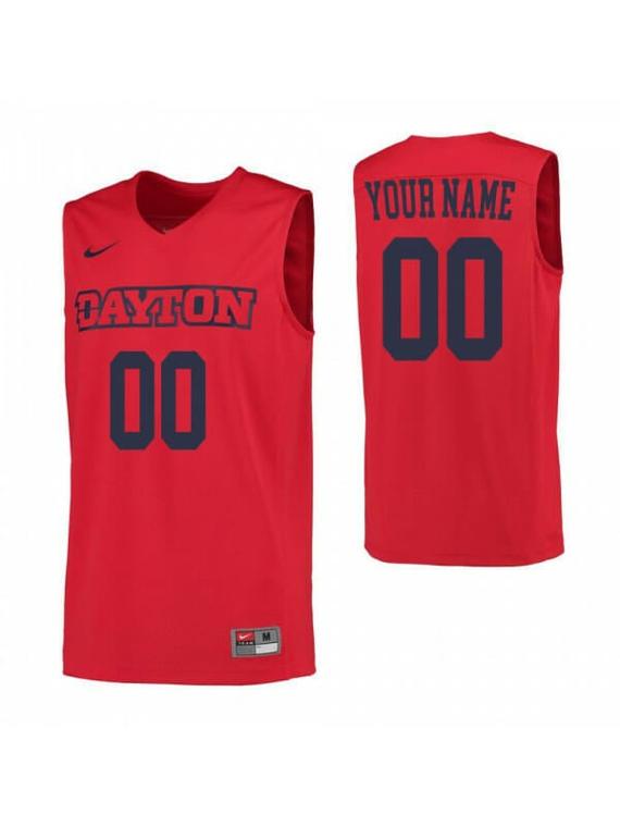 Custom Dayton Flyers Jersey College Basketball Name and Number Elite Red