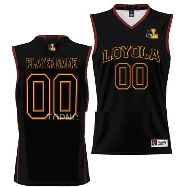 Men's Nike Custom Loyola Chicago Ramblers Jersey Name and Number College Basketball NIL Maroon