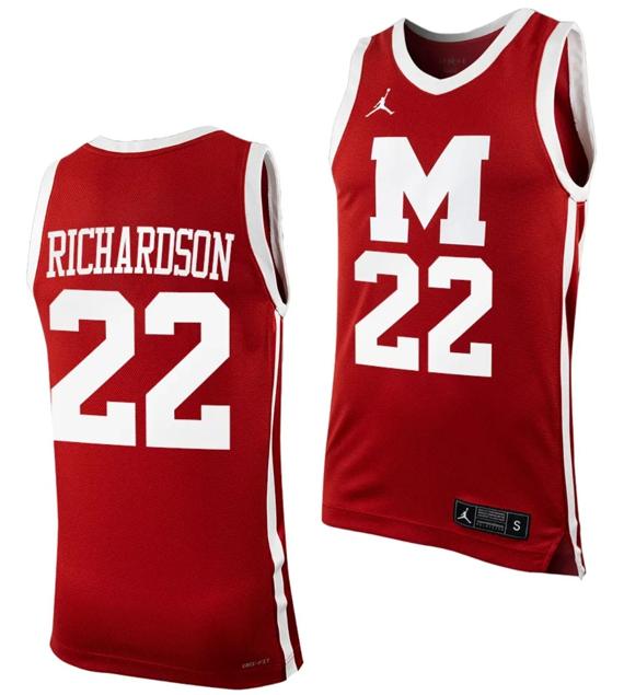 Men's Jordan Brand Kerry Richardson Jersey #22 Morehouse Maroon Tigers Replica College Basketball Uniform Maroon