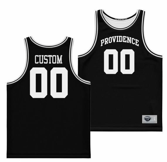 Men's Custom Providence Friars Jersey Name and Number College Basketball Black