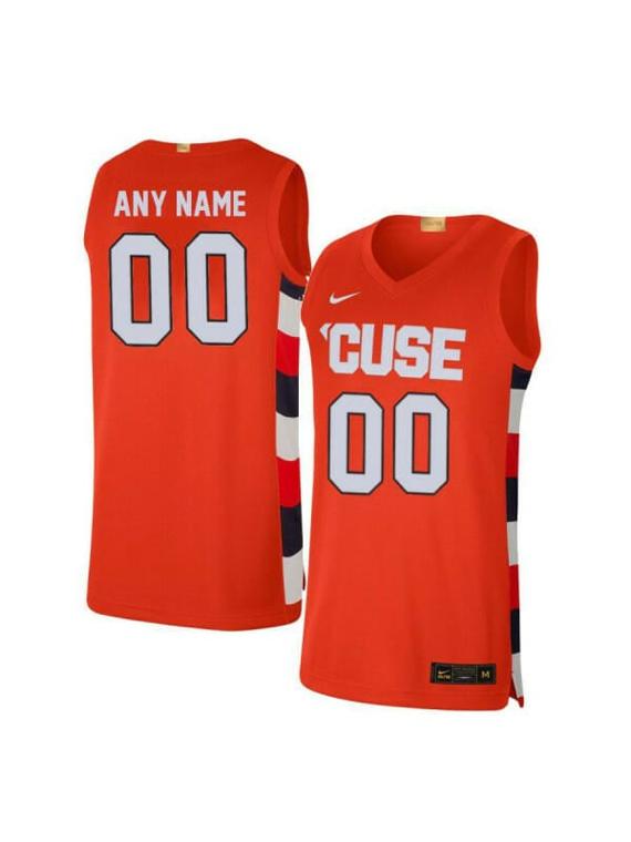 Men's Custom Syracuse Orange Jersey College Basketball Name and Number Elite Orange