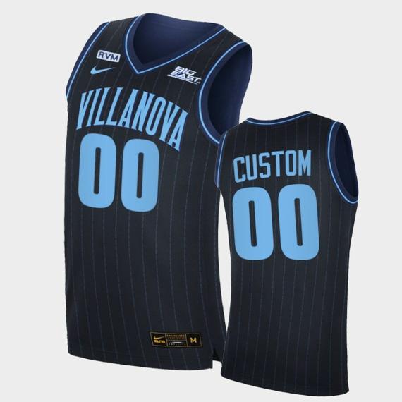 Men's Nike Villanova Wildcats Custom Name Number Navy College Basketball Big East Jersey