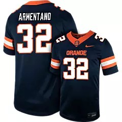 Men's Syracuse Orange #32 N ARMENTANO Navy Nike Replica College Football Stitched Jersey