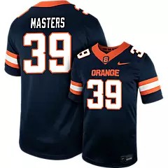 Men's Syracuse Orange #39 C MASTERS Navy Nike Replica College Football Stitched Jersey