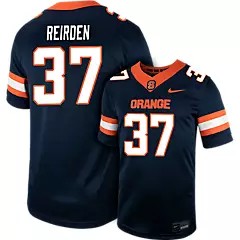 Men's Syracuse Orange #37 C REIRDEN Navy Nike Replica College Football Stitched Jersey