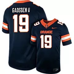 Men's Syracuse Orange #19 O GADSDEN II Navy Nike Replica College Football Stitched Jersey