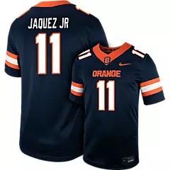 Men's Syracuse Orange #11 D JAQUEZ JR Navy Nike Replica College Football Stitched Jersey