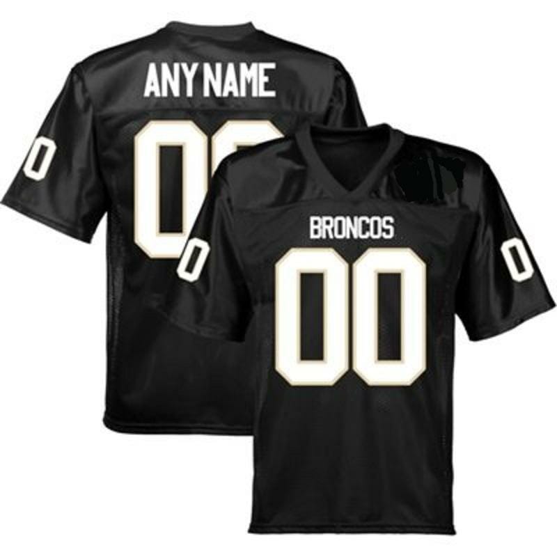 Men's Western Michigan Broncos Custom Jersey Name and Number NCAA Football Black