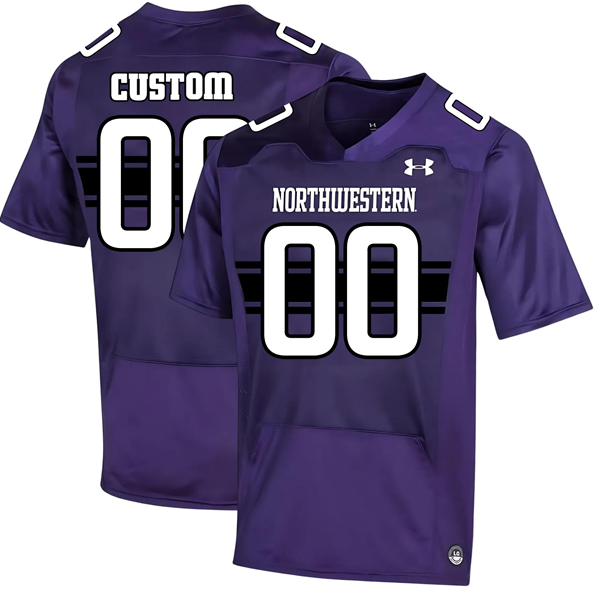 Custom Men's Northwestern Wildcats Under Armour Purple Home Game College Football Stitched Jersey