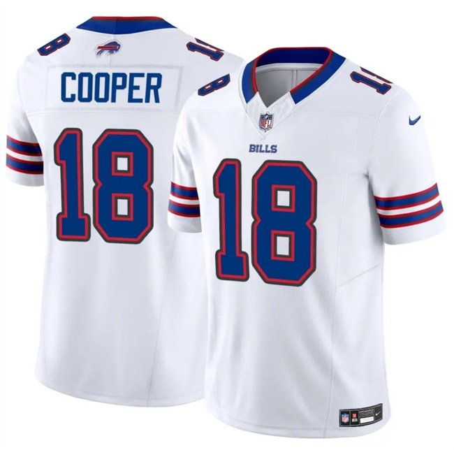 Youth Buffalo Bills #18 Amari Cooper White 2024 F.U.S.E. Vapor Untouchable Limited Stitched Football Jersey