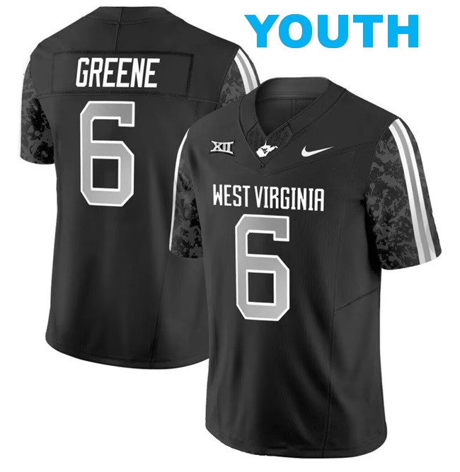 Youth West Virginia Mountaineers Customized Black F.U.S.E. Stitched Football Jersey