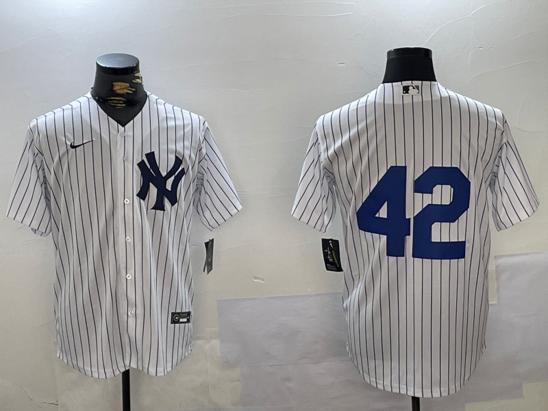 Men's New York Yankees #42 Jackie Robinson White Cool Base Stitched Jersey