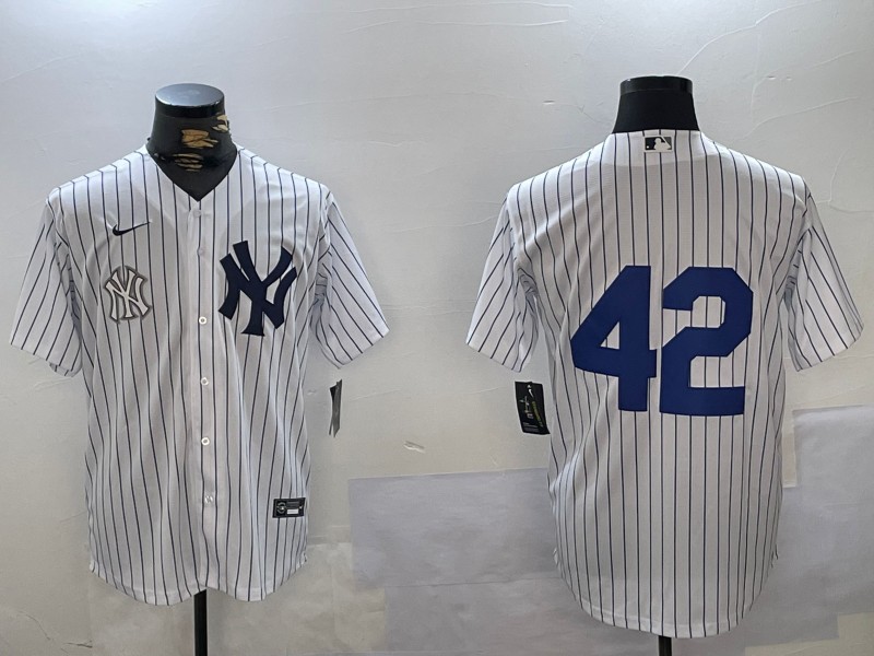 Men's New York Yankees #42 Jackie Robinson White Cool Base Nike Stitched Jersey