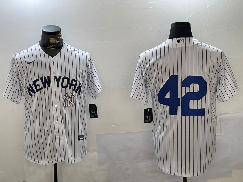 Men's New York Yankees #42 Jackie Robinson White Nike Cool Base Stitched Jersey