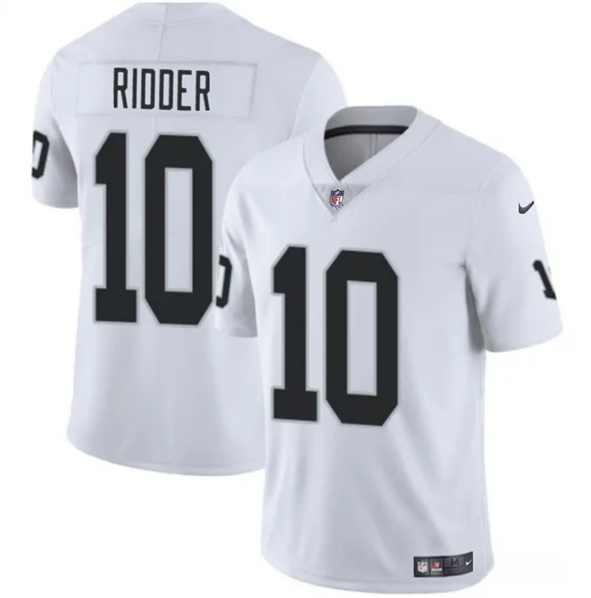 Youth Las Vegas Raiders #10 Desmond Ridder White Stitched Football Jersey