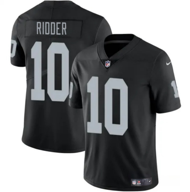 Youth Las Vegas Raiders #10 Desmond Ridder Black Stitched Football Jersey