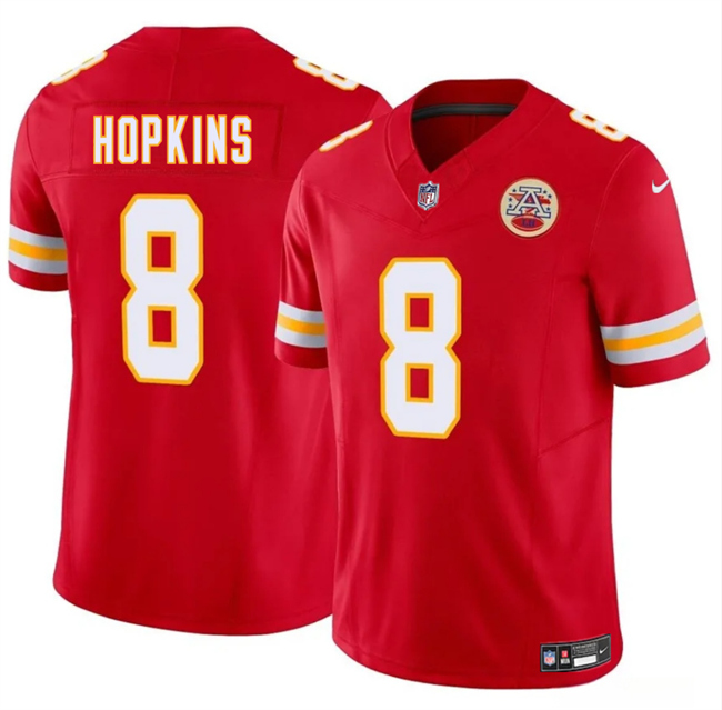 Youth Kansas City Chiefs #8 DeAndre Hopkins Red 2024 F.U.S.E Vapor Untouchable Limited Stitched Football Jersey