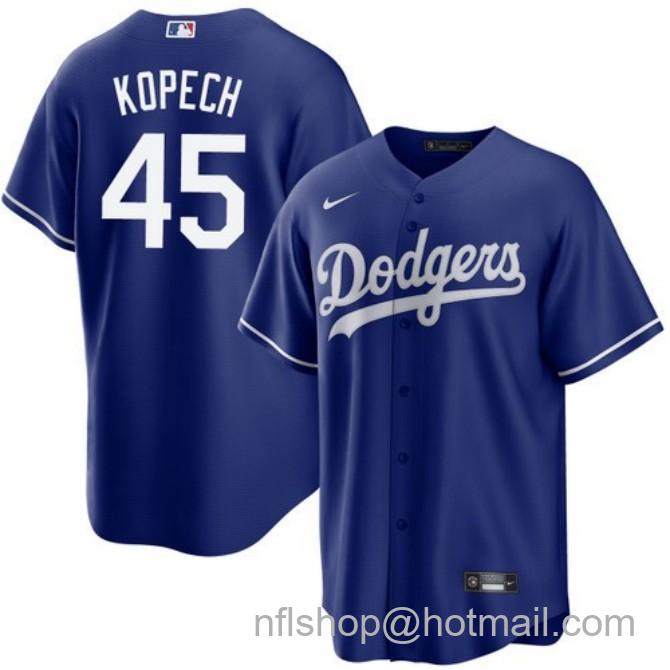 Nike Men's #45 Michael Kopech Los Angeles Dodgers Royal Alternate Stitched Baseball Jersey