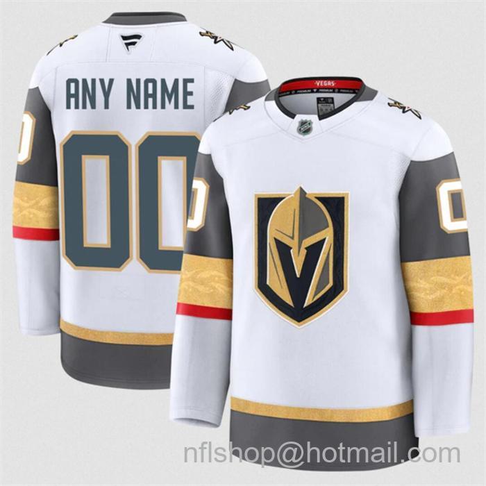 Customized Fanatics Men's Vegas Golden Knights White 2024-25 Home Stitched Hockey Jersey