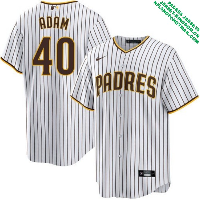 Nike Men's #40 Jason Adam San Diego Padres Home Stitched MLB Baseball Jersey - White