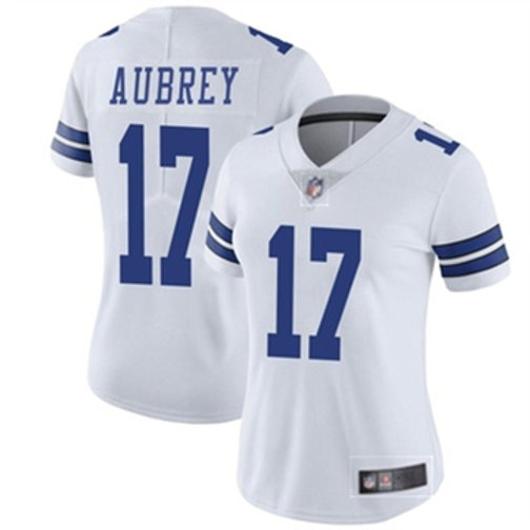 Women's Dallas Cowboys #17 Brandon Aubrey Vapor Limited Stitched Jersey White