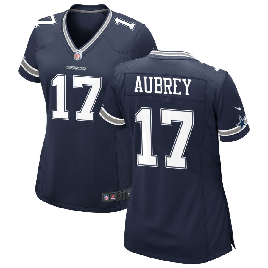 Women's Dallas Cowboys #17 Brandon Aubrey Game Navy Vapor Untouchable Stitched Jersey