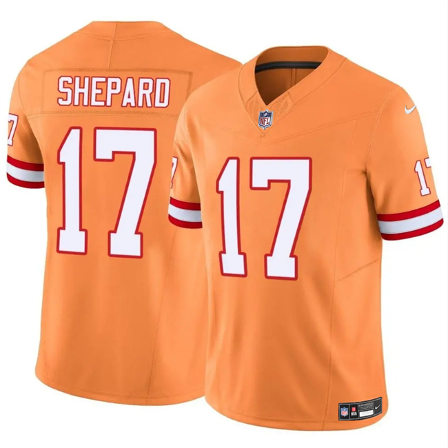 Men's Tampa Bay Buccaneers #17 Sterling Shepard Orange F.U.S.E. Throwback Limited Stitched Jersey