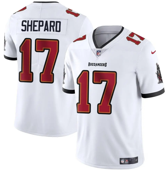 Men's Tampa Bay Buccaneers #17 Sterling Shepard White Vapor Limited Stitched Jersey