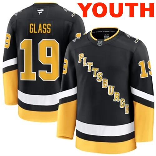 Youth Pittsburgh Penguins Fanatics Cody Glass Authentic 2024-25 Alternate Black Stitched NHL Hockey Jersey