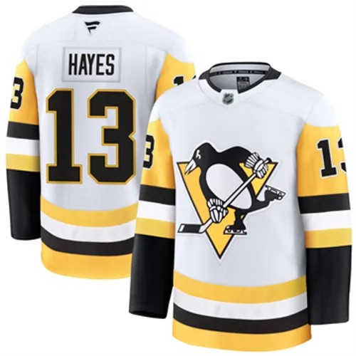 Men's Pittsburgh Penguins Fanatics Kevin Hayes Authentic 2024-25 Away White Stitched NHL Hockey Jersey