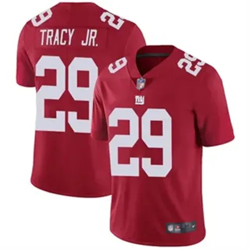 Men's New York Giants #29 Tyrone Tracy Jr. Vapor Limited Inverted Red Nike Stitched NFL Football Jersey