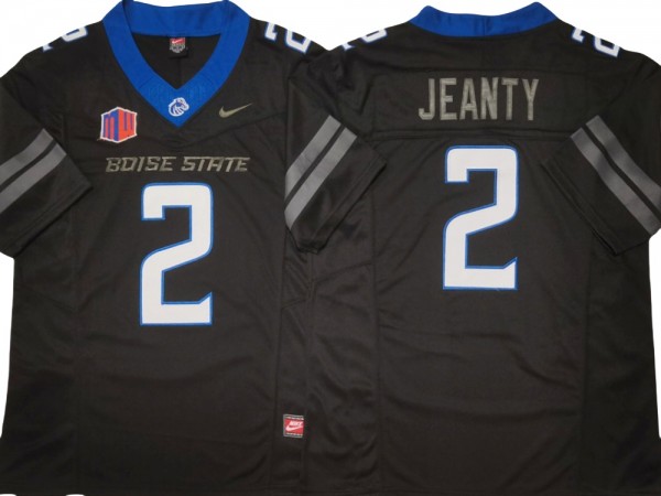 Men's Boise State Broncos #2 Ashton Jeanty Black 2024 F.U.S.E. Vapor Limited Stitched Football Jerseys