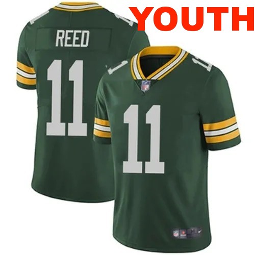 Youth Green Bay Packers Nike #11 Jayden Reed Vapor Limited Green Stitched NFL Jersey