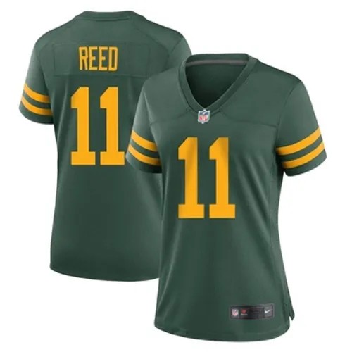 Women's Green Bay Packers Nike #11 Jayden Reed Vapor Limited Alternate Green Stitched NFL Jersey