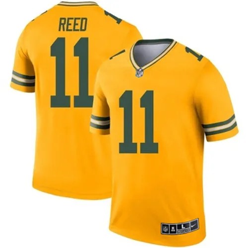 Men's Green Bay Packers Nike #11 Jayden Reed Vapor Limited Inverted Gold Stitched NFL Jersey