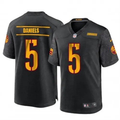 Men's Washington Commanders #5 Jayden Daniels Vapor Limited Alternate Black Nike Stitched NFL Jersey