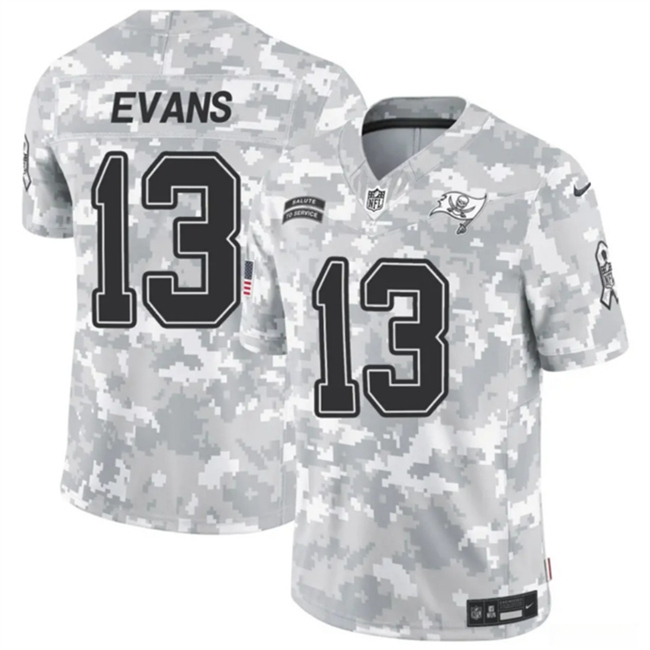 Youth Tampa Bay Buccaneers #13 Mike Evans 2024 F.U.S.E Arctic Camo Salute to Service Limited Stitched Football Jersey