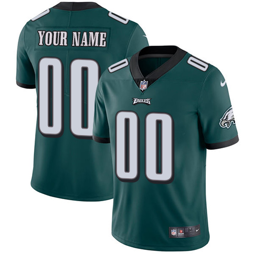 Women's Philadelphia Eagles ACTIVE PLAYER Custom Green Vapor Untouchable Limited Stitched Jersey(Run Small)