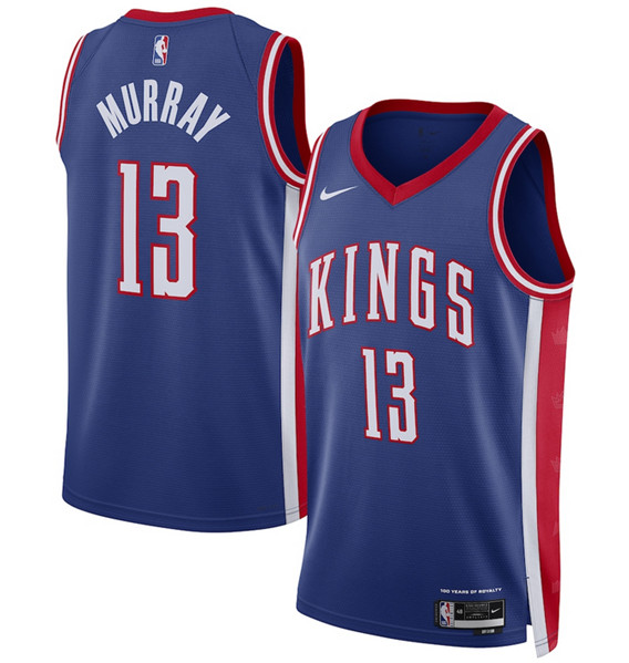 Men's Sacramento Kings #13 Keegan Murray Blue 2024 25 City Edition Swingman Stitched Basketball Jersey